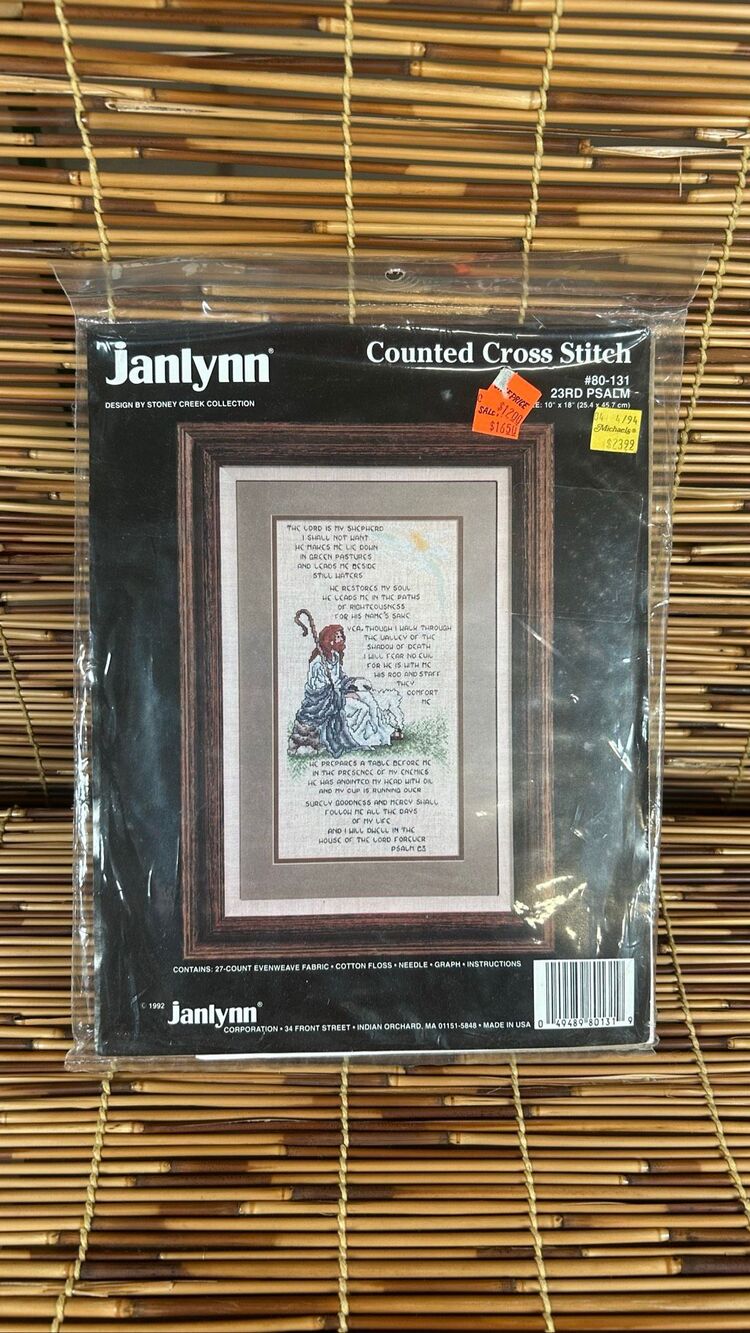 Janlynn Cross Stitch 80-131 The Lord is My Shephard